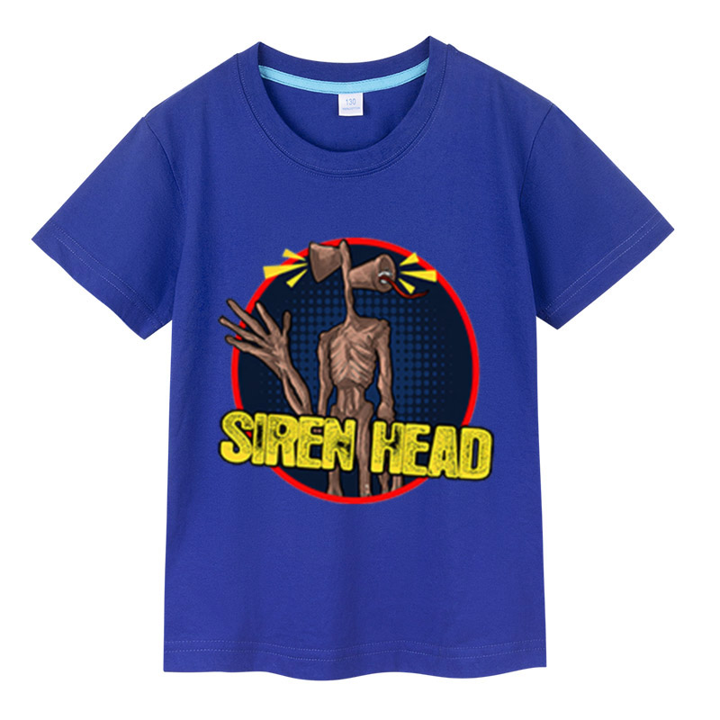 Baby Shop Clothing - Blue Cotton Siren head Print T