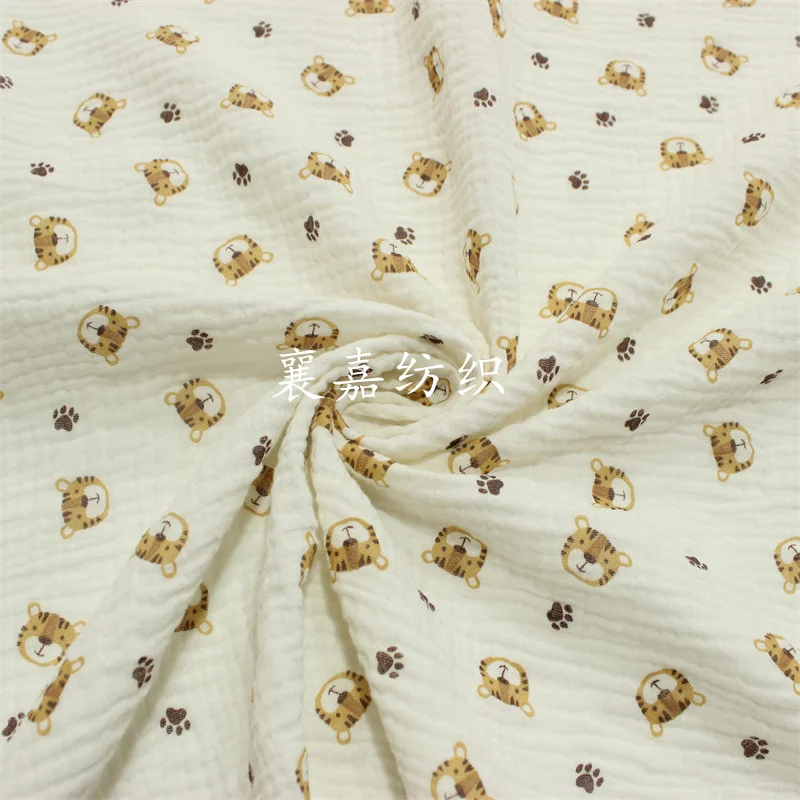 Baby Clothing Organic Cotton - 100X135cm Baby Cotton Gauze Crepe Tiger