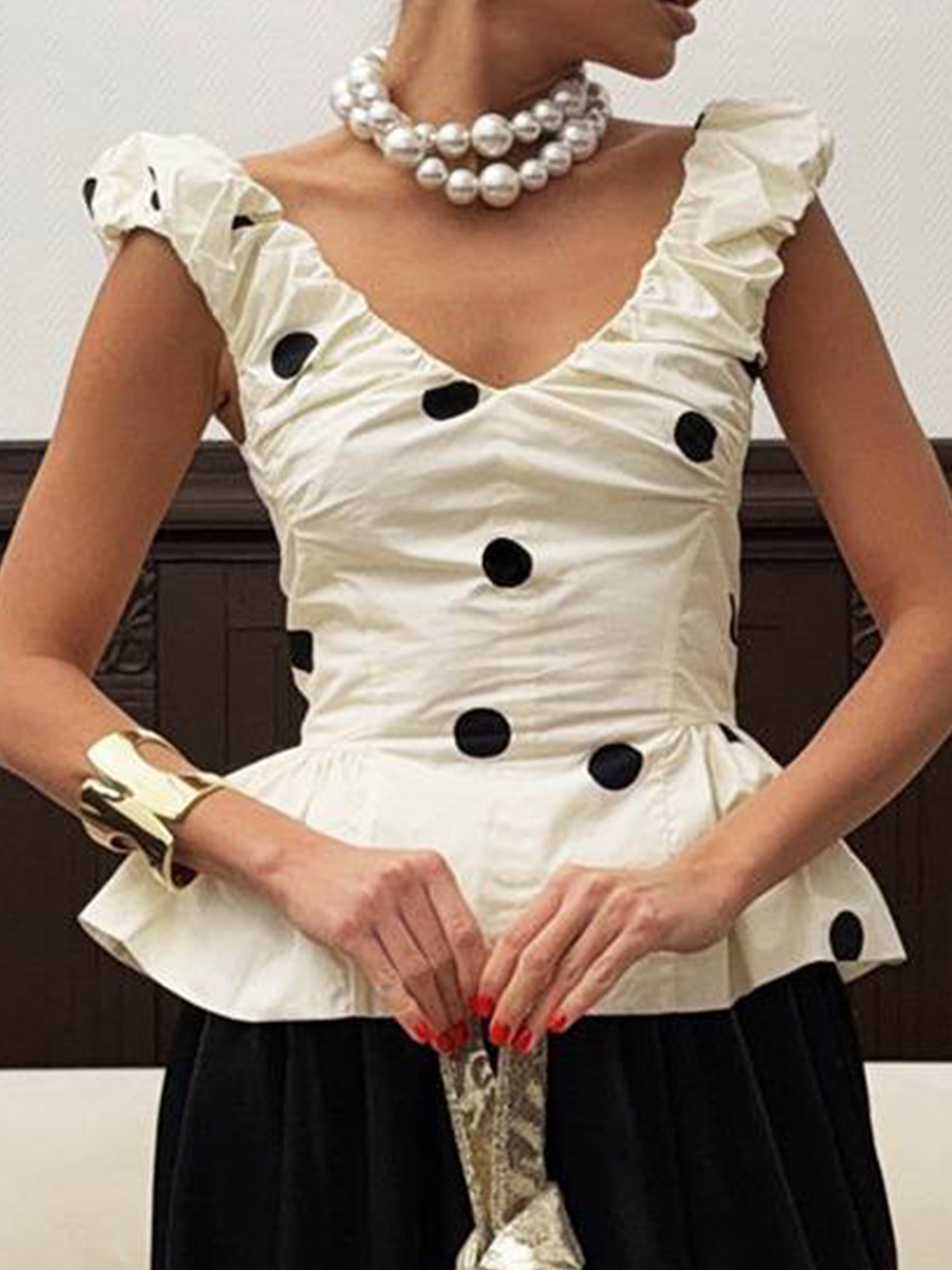 Women 2 Piece Polka Dot Dress  - Summer Short Set ulasan dan harga