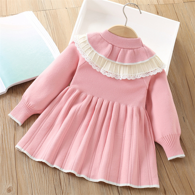 Baby Girls' Knitted Dress Chil - Baby Clothing Jumpers ulasan dan harga