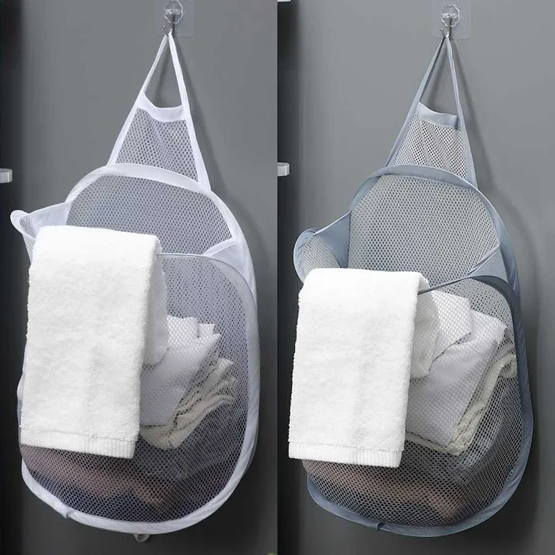 Hanging Laundry Basket Foldabl - Baby Clothing Wardrobe ulasan dan harga