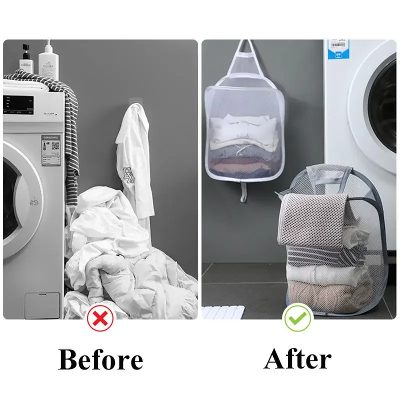 Hanging Laundry Basket Foldabl - Baby Clothing Wardrobe ulasan dan harga