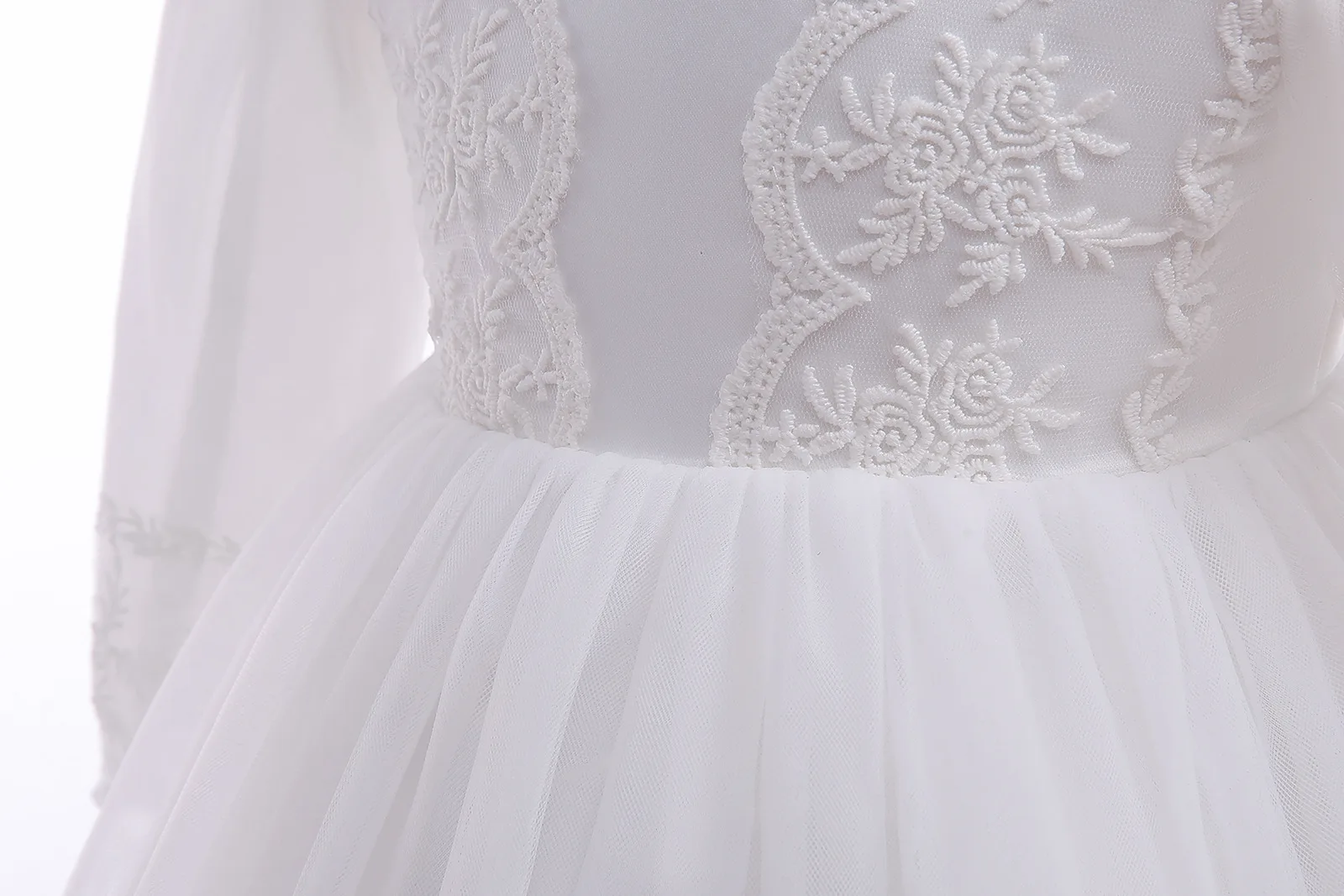 Baby Girl Dress White Embroide - Baby Clothing Yarn ulasan dan harga