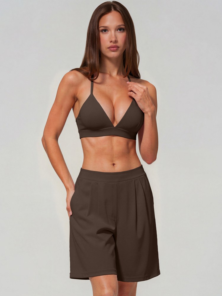 2 Piece Women Quick-Dry Sports - Summer Short Set ulasan dan harga