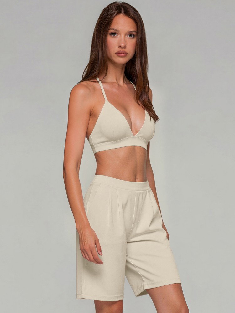 2 Piece Women Quick-Dry Sports - Summer Short Set ulasan dan harga