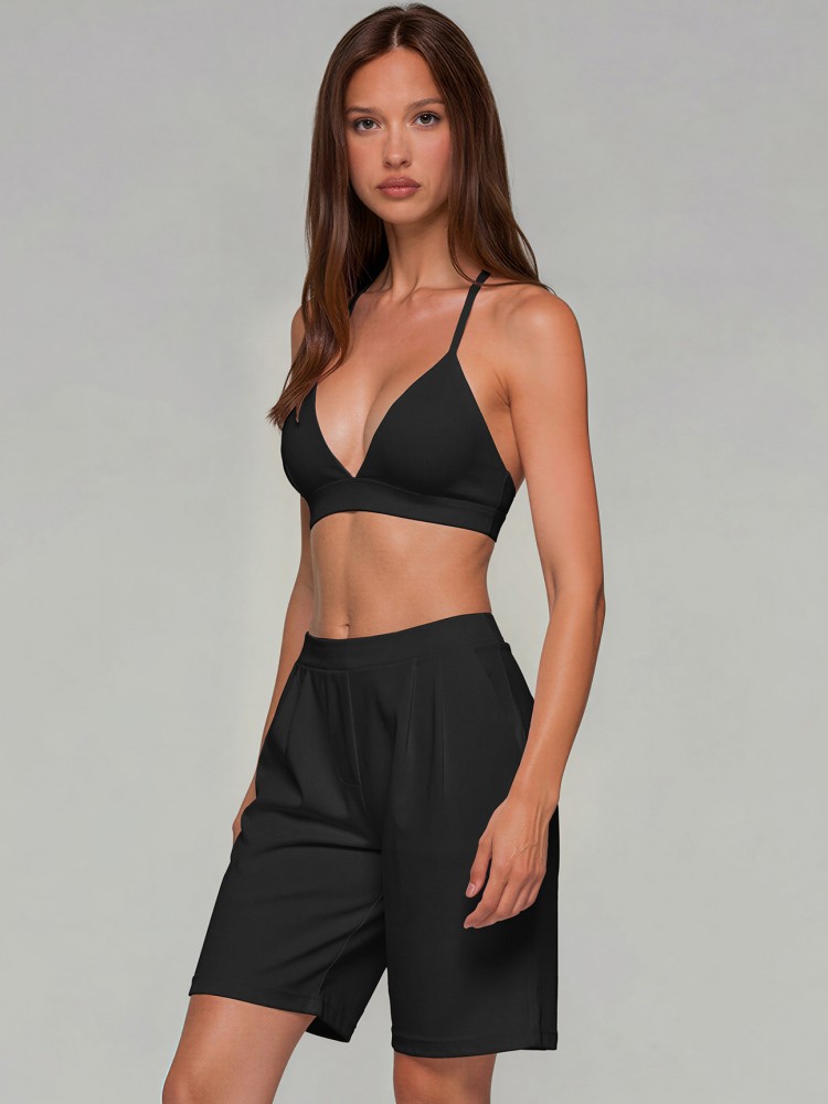 2 Piece Women Quick-Dry Sports - Summer Short Set ulasan dan harga