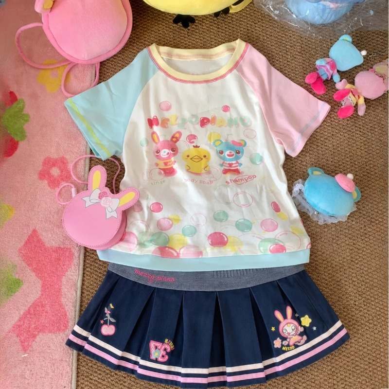 Girls Slim Subculture Two Piec - Summer Short Set ulasan dan harga