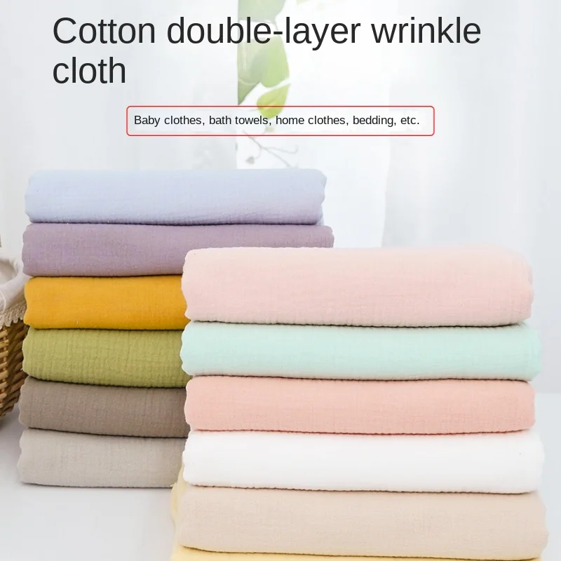 100% Cotton Double-layer Wrink - Baby Clothing Organic Cotton ulasan dan harga