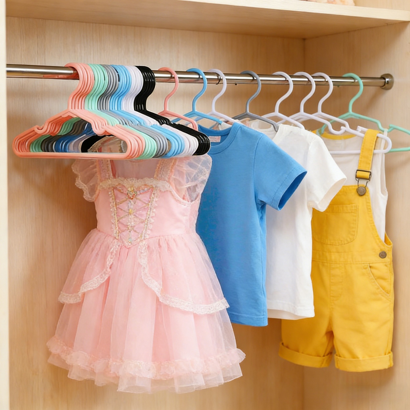 10/20Pcs Non-Slip Clothes Hang - Baby Clothing Wardrobe ulasan dan harga