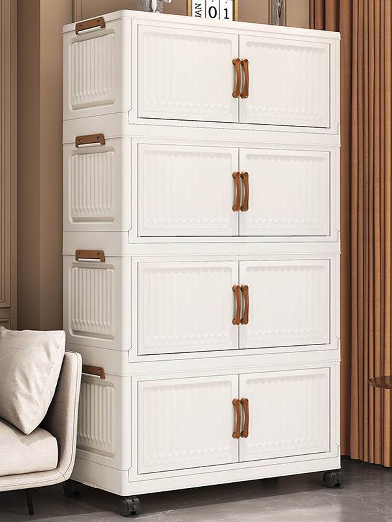 Foldable No-Install Multi-Laye - Baby Clothing Wardrobe ulasan dan harga