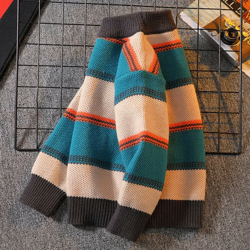 Boys Knitted Sweater New Winte - Baby Clothing Jumpers ulasan dan harga